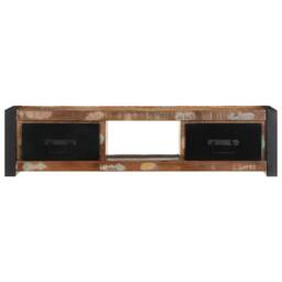 Berkfield Home TV Cabinet 100x30x25 cm Solid Wood Reclaimed in Brown - Size: 100 x 30 x 25 cm - thumbnail 3