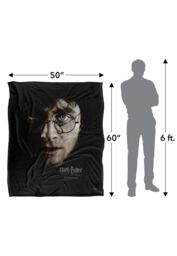 Harry Potter Deathly Hallows Part 1 Poster Officially Licensed Silky Touch Super Soft Throw Blanket 152x127 cm in White - thumbnail 5