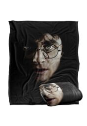 Harry Potter Deathly Hallows Part 1 Poster Officially Licensed Silky Touch Super Soft Throw Blanket 152x127 cm in White - thumbnail 2