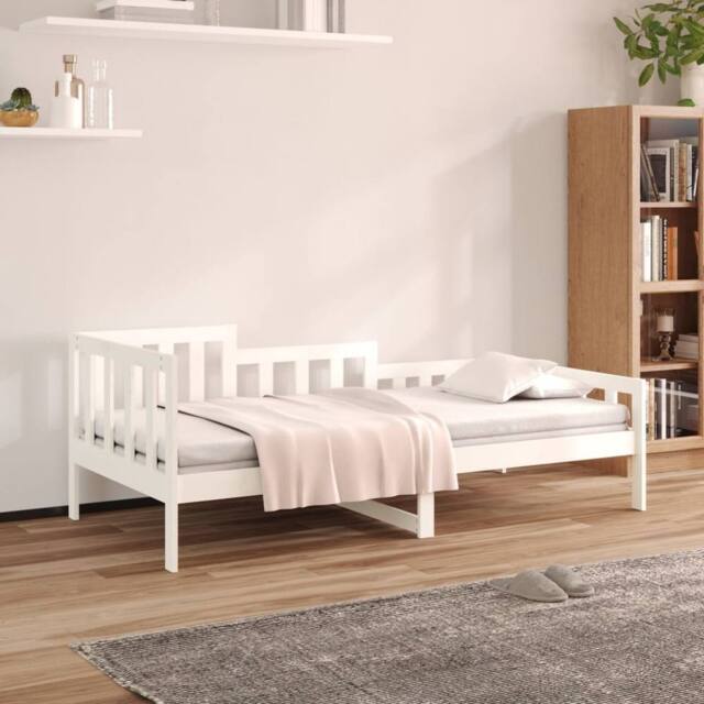 Berkfield Home Day Bed White 90x200 cm Solid Wood Pine - image 1