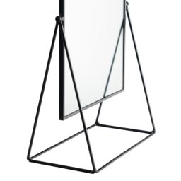Harbour Housewares 2x 50cm Rectangle Makeup Mirrors - Dressing Table Tabletop Cosmetic Bathroom Mirror in Black - Size: 2x 50 cm - thumbnail 7
