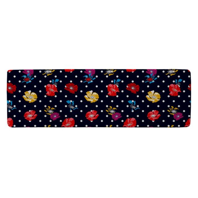 Benjamin Tate Design Flowers & Spots Runner Rug in Natural - Size: 67 cm x 230 cm - image 1