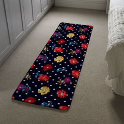 Benjamin Tate Design Flowers & Spots Runner Rug in Natural - Size: 67 cm x 230 cm - thumbnail 4