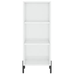 Berkfield Home Sideboard High Gloss White 34.5x32.5x90 cm Engineered Wood - thumbnail 4
