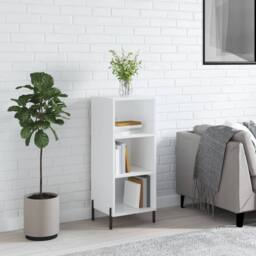Berkfield Home Sideboard High Gloss White 34.5x32.5x90 cm Engineered Wood - thumbnail 2