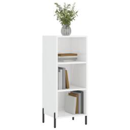 Berkfield Home Sideboard High Gloss White 34.5x32.5x90 cm Engineered Wood - thumbnail 3