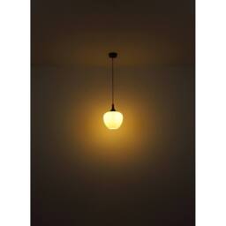 Netlighting Maxy Dome Pendant Ceiling Light Coffee Colored Opal Glass Shade 1x E27 in Brown - thumbnail 3