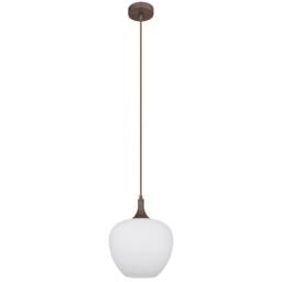 Netlighting Maxy Dome Pendant Ceiling Light Coffee Colored Opal Glass Shade 1x E27 in Brown - thumbnail 2