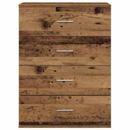 Berkfield Home Sideboard with Drawer with Storage Old wood Engineered wood in Brown - thumbnail 6
