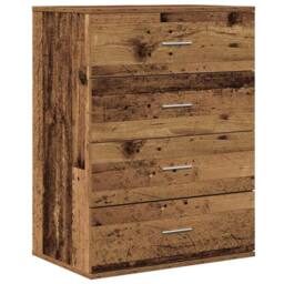 Berkfield Home Sideboard with Drawer with Storage Old wood Engineered wood in Brown - thumbnail 1