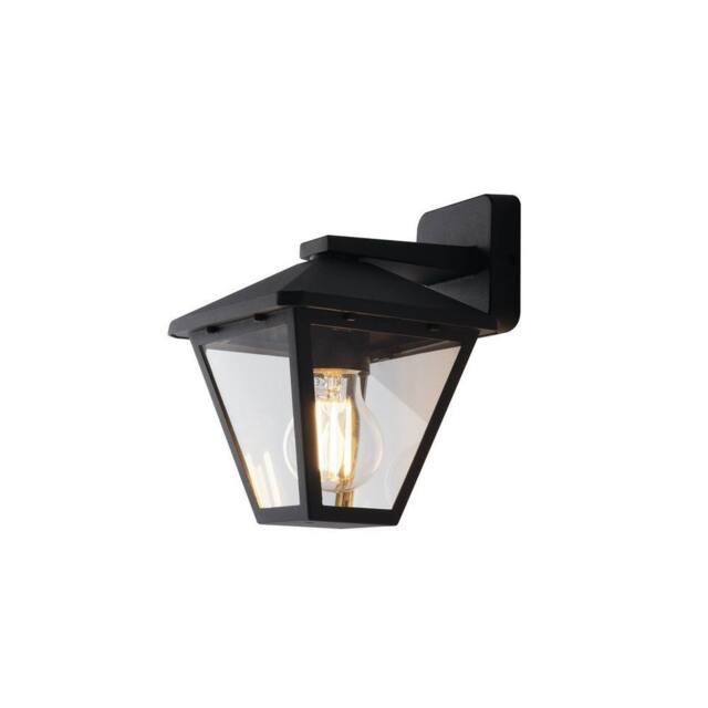 Netlighting PRISMA Outdoor DOWN Wall Lanterns Anthracite IP44 19.1x21.8x16cm in Black - Size: 19.1x21.8x16 cm - image 1