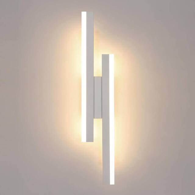 Pheashine White 40cm Parallel LED Wall Light 16W Dimmable 3000K-6500K Acrylic - image 1