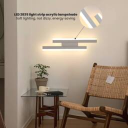 Pheashine White 40cm Parallel LED Wall Light 16W Dimmable 3000K-6500K Acrylic - thumbnail 4