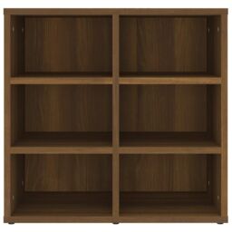Berkfield Home Shoe Cabinet Brown Oak 52.5x30x50 cm - thumbnail 4