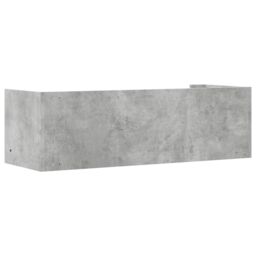 Berkfield Home Wall Shelf Concrete Grey 100x35x30.5 cm Engineered Wood - thumbnail 6