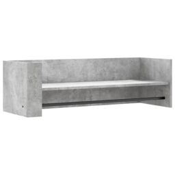 Berkfield Home Wall Shelf Concrete Grey 100x35x30.5 cm Engineered Wood - thumbnail 2