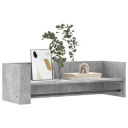 Berkfield Home Wall Shelf Concrete Grey 100x35x30.5 cm Engineered Wood - thumbnail 3