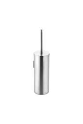 Cosmic Toilet Brush, Wall-mounted, Matt Stainless Steel, Logic Collection in Metallic Silver