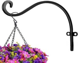 "Marco Paul 8"" Hanging Basket Bracket in Black"