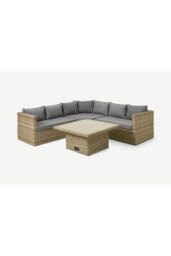 Royalcraft WENTWORTH 4pc Corner Lounging Set in Natural - thumbnail 1