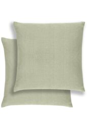 Enhanced Living Pair of Matrix Textured Double Sided Zip Opening Piped Edge Cushion Covers - 43x43cm - Cases Only in Green - Size: 43 cm x 43 cm - thumbnail 1
