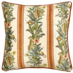 Wylder Tropics Leilani Nikau Siena Tropical Polyester Filled Cushion - Size: 43 cm x 43 cm