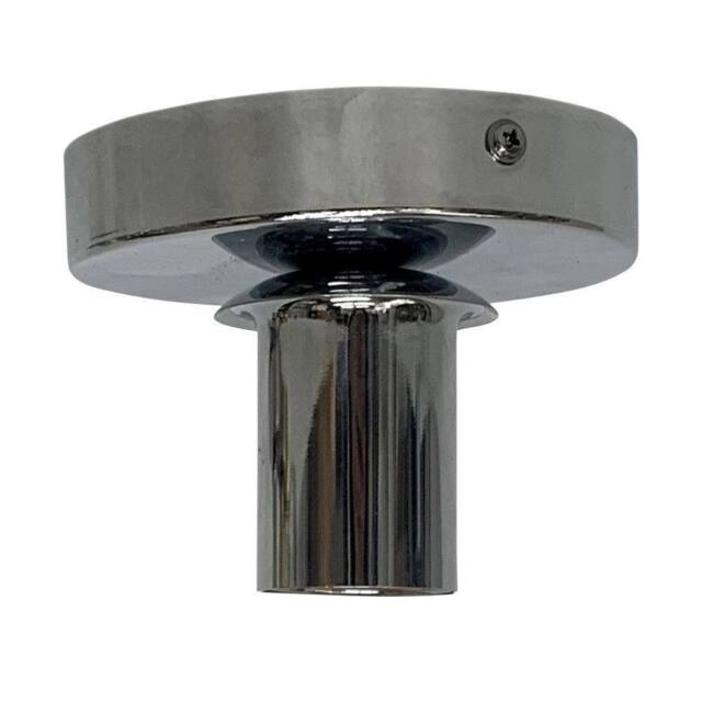 First Choice Lighting Cynthia - Chrome Ceiling Flush Mount Ceiling Light for Easy Fit Shades in Silver