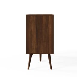 GFW Jaxon 2 Drawer Vinyl Turntable Stand in Walnut - thumbnail 5