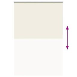 Berkfield Home Roller Blind Blackout Off-White 150x230 cm Fabric Width 146.6 cm Polyester in White - thumbnail 5