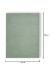 BHS Luxury Ribbon Velvet Silt Green Throw - thumbnail 3