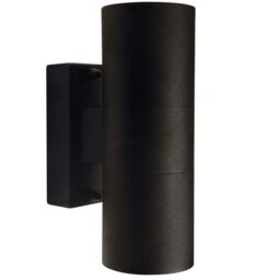 Nordlux Modern Outdoor Wall Light Black Metal GU10 Weatherproof - Mains Powered, IP54 - thumbnail 1