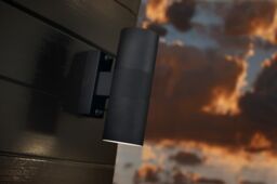 Nordlux Modern Outdoor Wall Light Black Metal GU10 Weatherproof - Mains Powered, IP54 - thumbnail 2