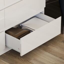 Home Discount Vida Designs Glinton Gloss 8 Drawer Chest of Drawers Storage Bedroom Furniture in White - thumbnail 5