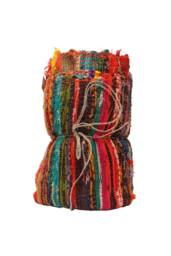 KDMD Luxury Orange Rag Rug 152x90cm - Soft, Vibrant Home Accent - Size: Medium - thumbnail 3