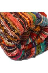 KDMD Luxury Orange Rag Rug 152x90cm - Soft, Vibrant Home Accent - Size: Medium - thumbnail 5