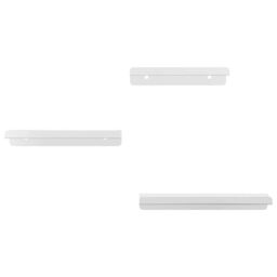 Berkfield Home Wall Shelves 3 pcs Silver Stainless Steel - thumbnail 5