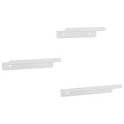 Berkfield Home Wall Shelves 3 pcs Silver Stainless Steel - thumbnail 2