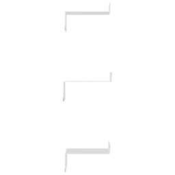 Berkfield Home Wall Shelves 3 pcs Silver Stainless Steel - thumbnail 6