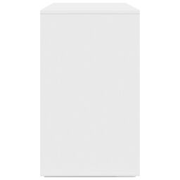 Berkfield Home White Sideboard White Wood 135 x 41 x 75 cm White Sideboard - thumbnail 7