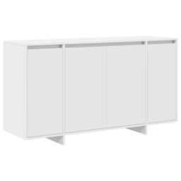 Berkfield Home White Sideboard White Wood 135 x 41 x 75 cm White Sideboard - thumbnail 2