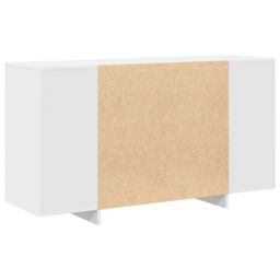 Berkfield Home White Sideboard White Wood 135 x 41 x 75 cm White Sideboard - thumbnail 8