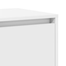 Berkfield Home White Sideboard White Wood 135 x 41 x 75 cm White Sideboard - thumbnail 9