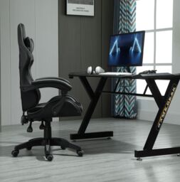 MCC Direct Neon Edge Gaming Chair with Tilt & Swivel function Chair A in Grey - thumbnail 4