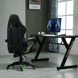 MCC Direct Neon Edge Gaming Chair with Tilt & Swivel function Chair A in Grey - thumbnail 6