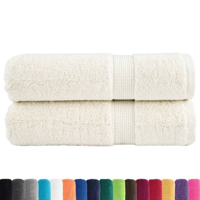 Berkfield Home Premium Hand Towels SOLUND 2 pcs Cream 50x100 cm 600 gsm - image 1