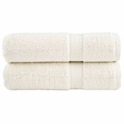 Berkfield Home Premium Hand Towels SOLUND 2 pcs Cream 50x100 cm 600 gsm - thumbnail 2