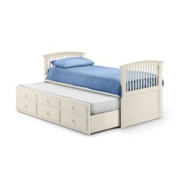 Ashfield Premium Stone White Finish Cabin Bed - Size: Single - thumbnail 2
