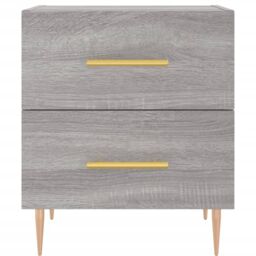 Berkfield Home Bedside Cabinets 2 pcs Grey Sonoma 40x35x47.5 cm Engineered Wood - thumbnail 6