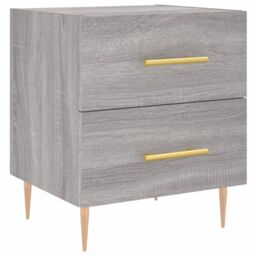 Berkfield Home Bedside Cabinets 2 pcs Grey Sonoma 40x35x47.5 cm Engineered Wood - thumbnail 5