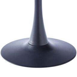 Living and Home Modern Metal Round Table MDF Top with Metal Base in Black - thumbnail 8